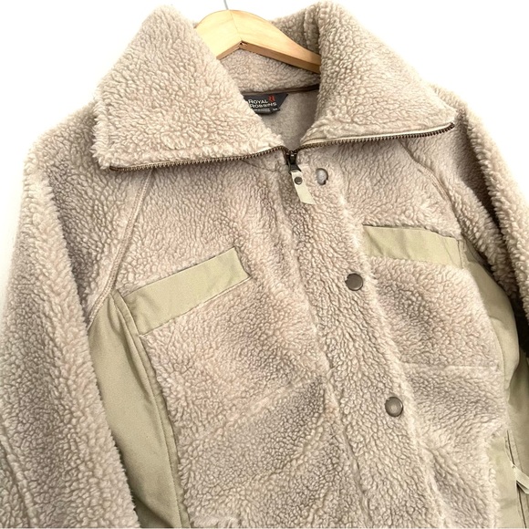 70’s Vibes Sherpa Full Zip Women’s Jacket- Med - Picture 3 of 10